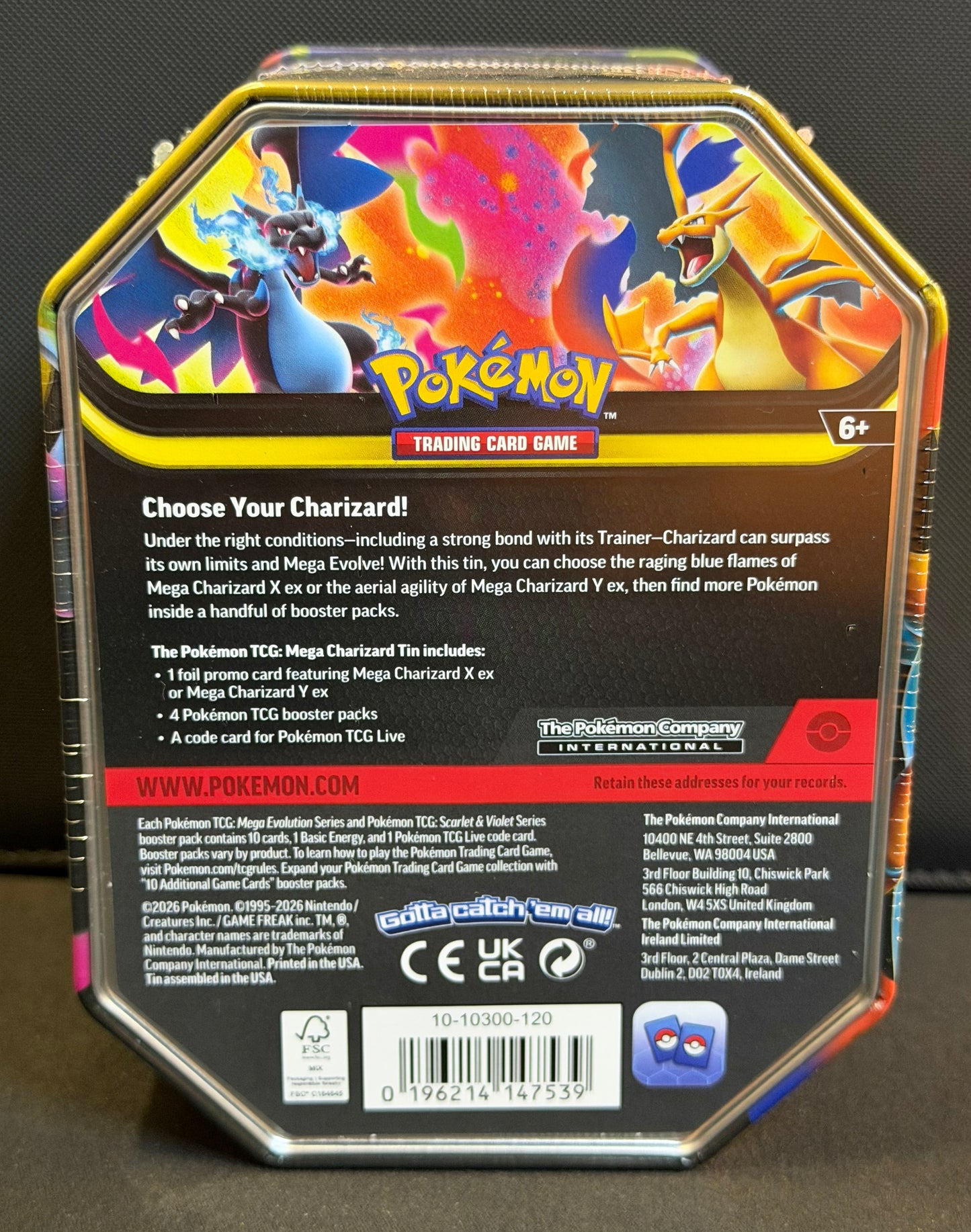 Mega Charizard Tin (Mega Charizard X)